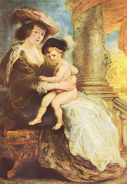 Peter Paul Rubens Portrat der Helene Fourment mit ihrem erstgeborenen Sohn Frans Germany oil painting art